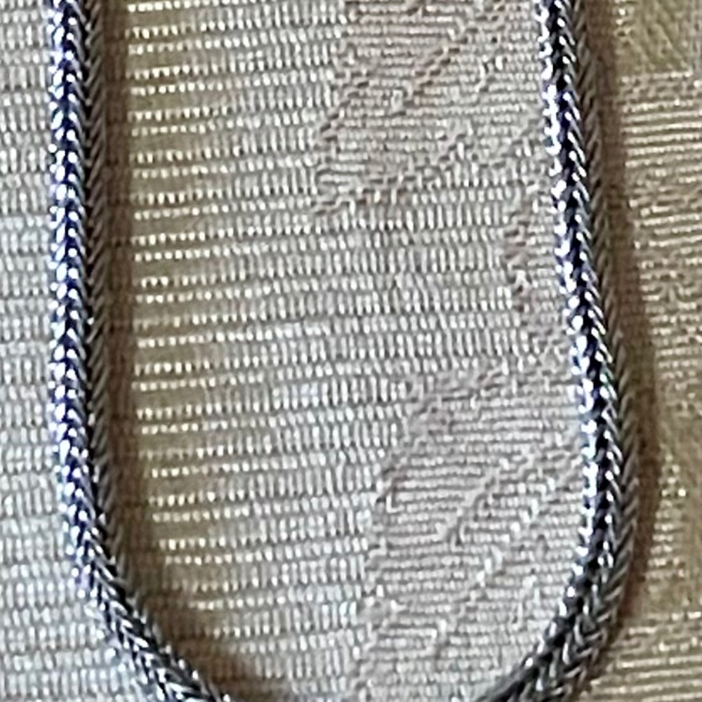925 Solid Sterling Silver Snake Chain Necklace. 17 1/4” L  SLEEK MODERN - Picture 5 of 5